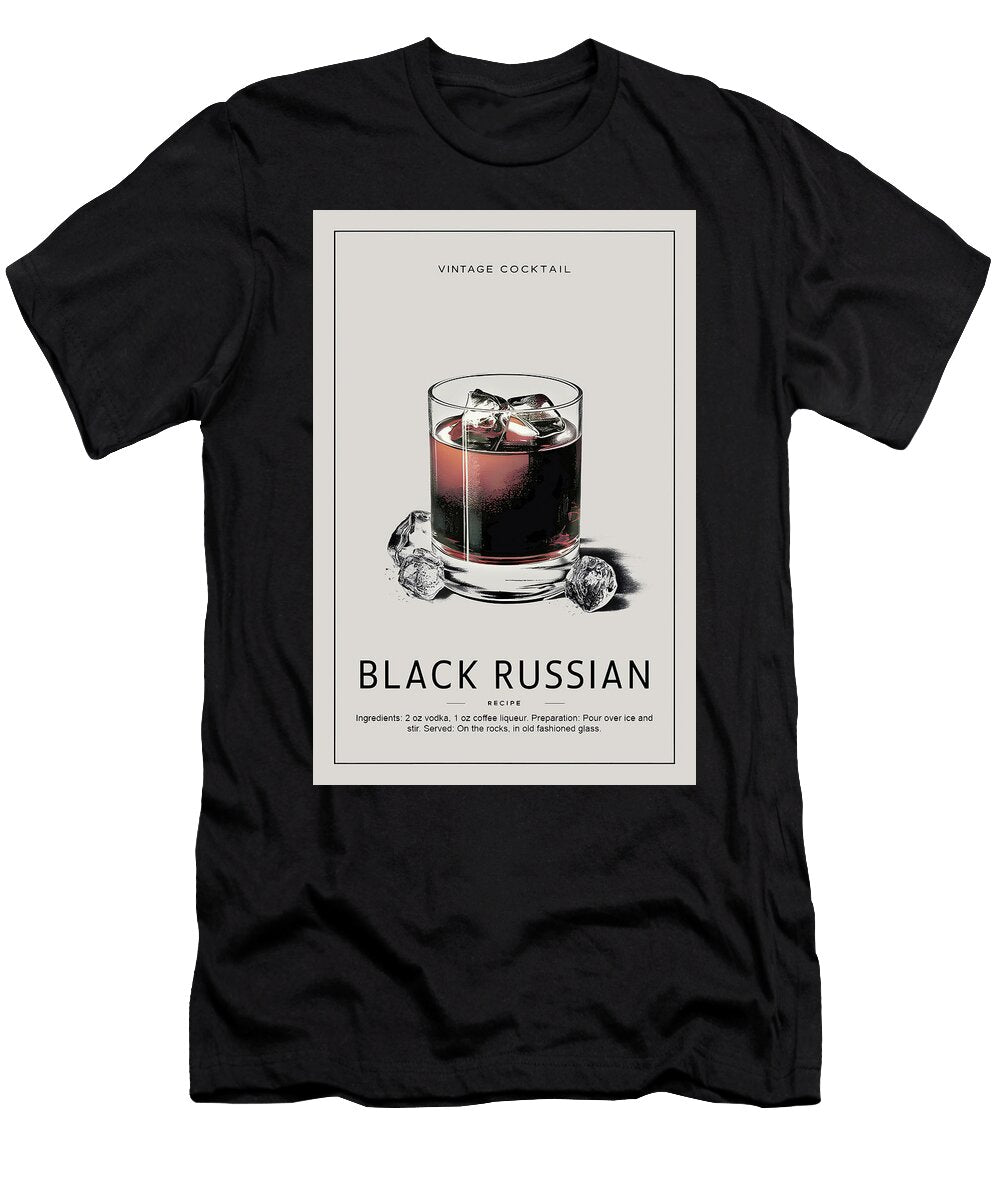 Vintage Black Russian Cocktail Dale Kincaid T-Shirt