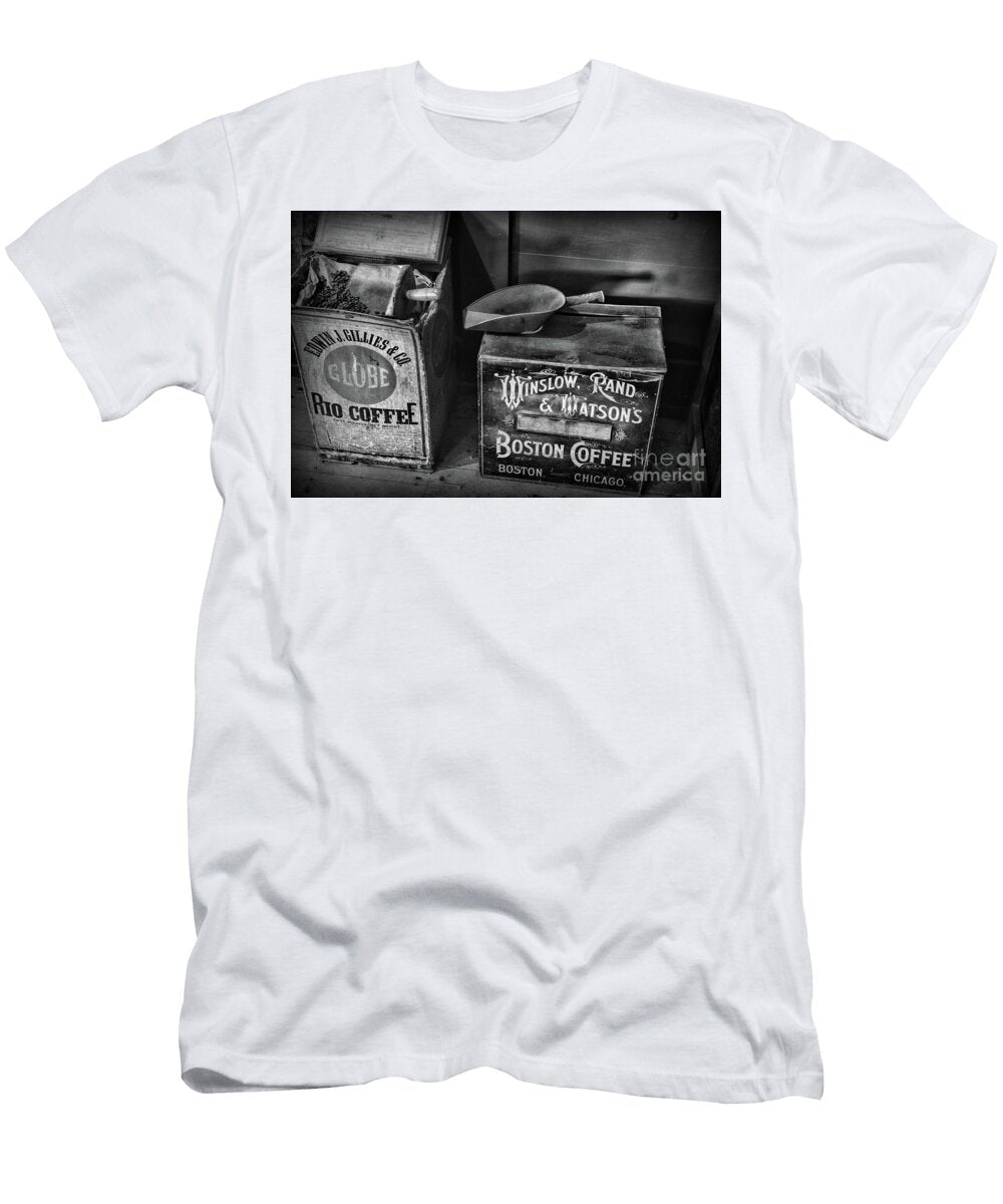 Vintage Coffee Boxes in Black and White Paul Ward T-Shirt