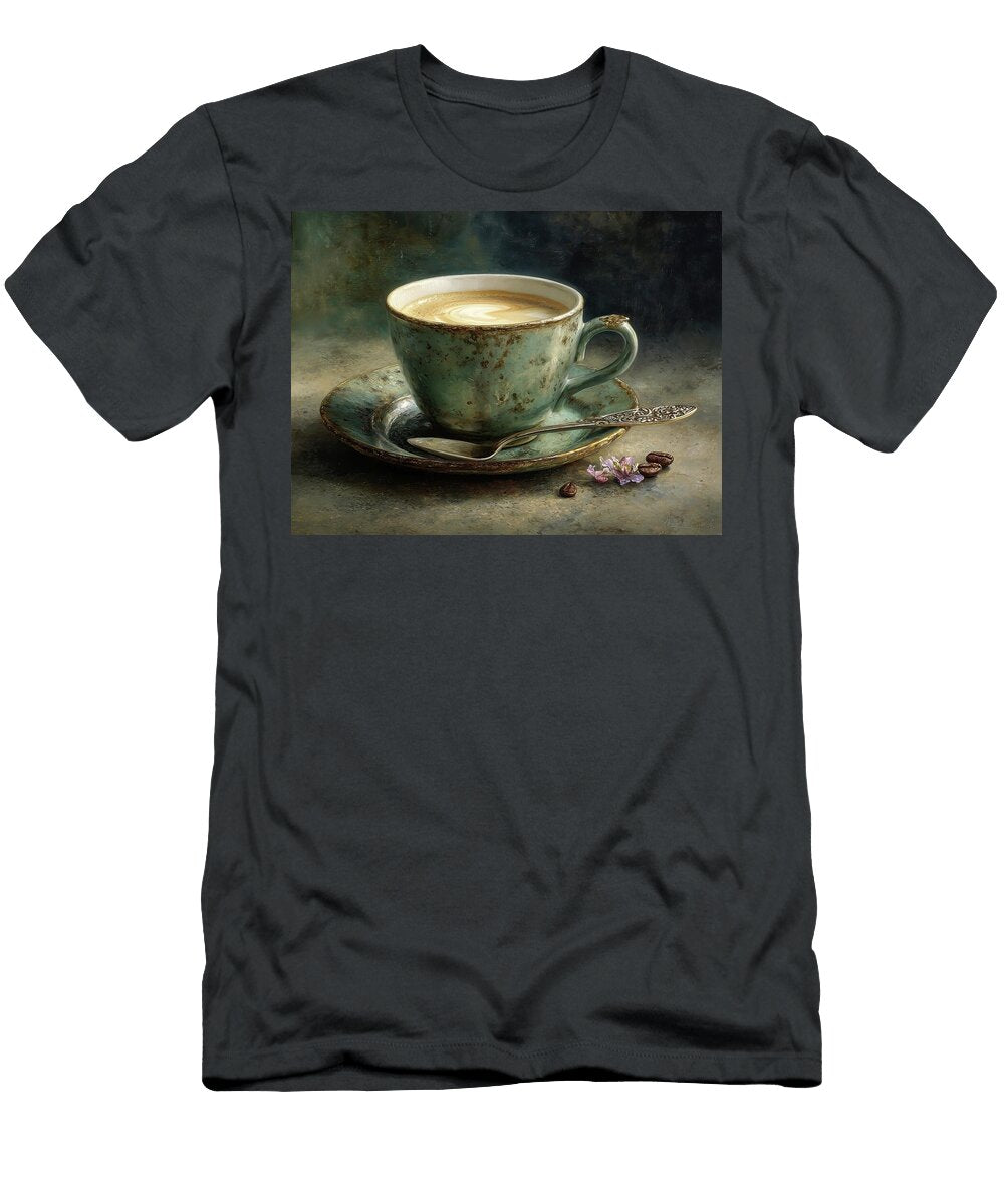 Vintage Coffee Cup Still Life Mindscape Arts T-Shirt