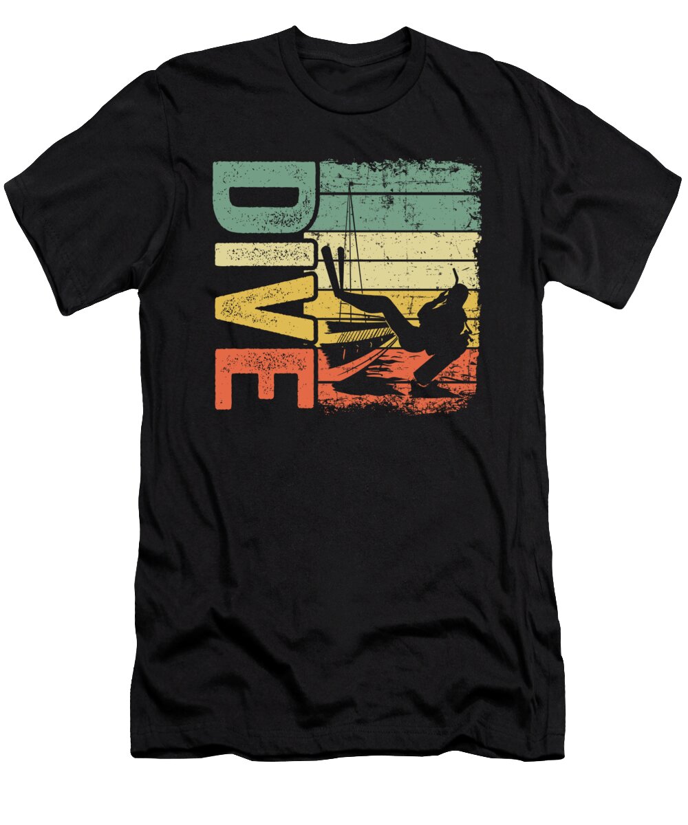 Vintage Dive Scuba Diving Freediving Divers Gift Lisa Stronzi T-Shirt