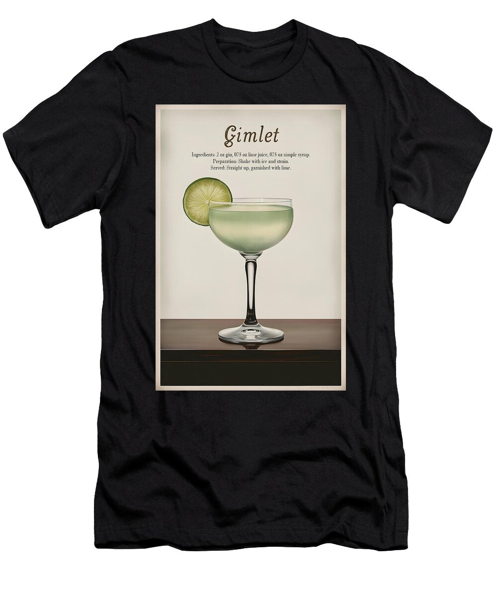 Vintage Gimlet Cocktail Dale Kincaid T-Shirt