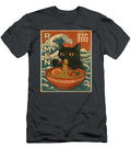 Vintage Japanese Anime Cat Ramen Noodles Ukiyoe Zyneu Gangd T-Shirt