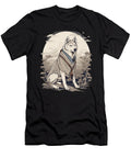 Vintage Japanese Art Samurai Siberian Husky Dog Zyneu Gangd T-Shirt