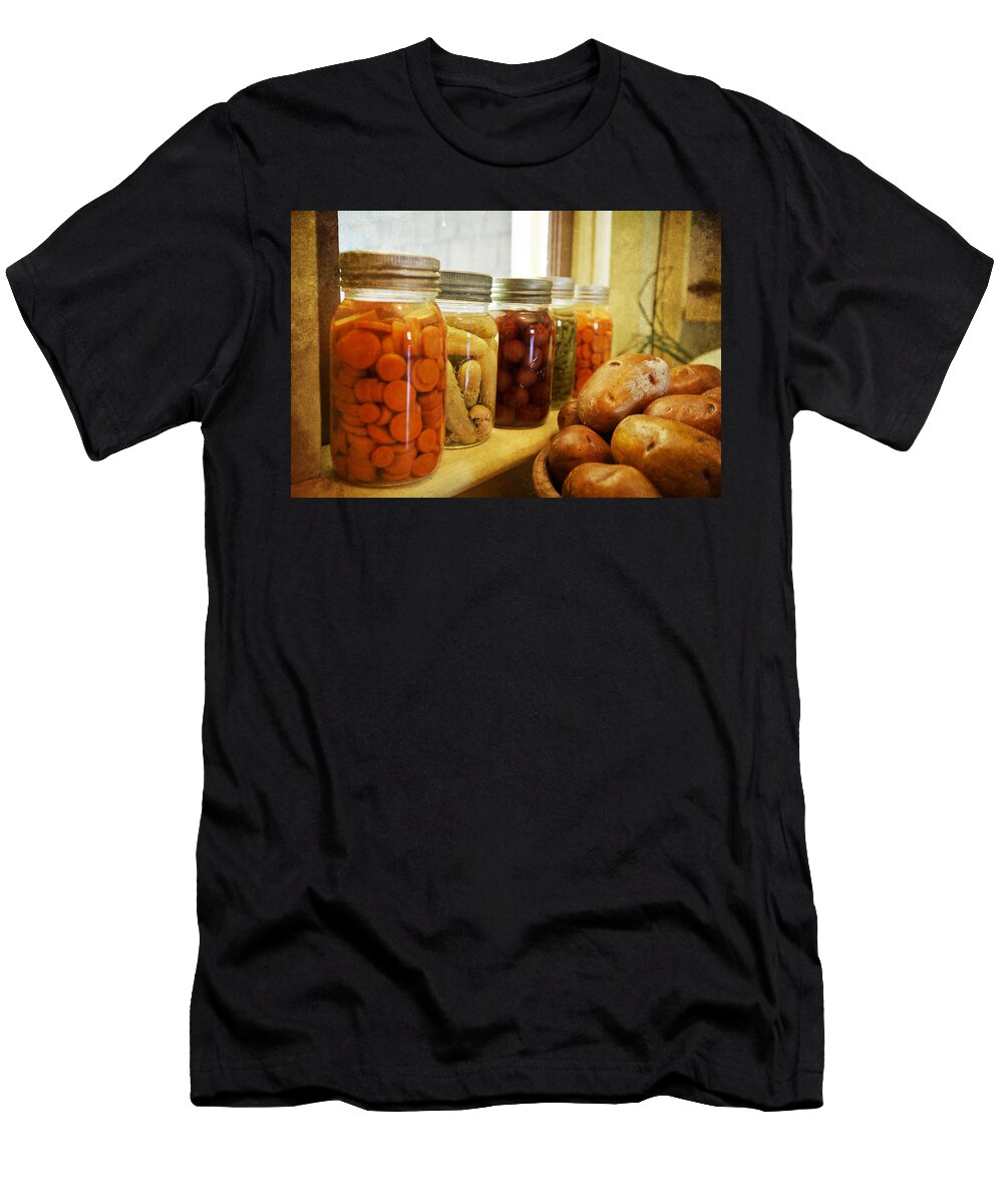 Vintage Jars on a Kitchen Window Eti Reid T-Shirt
