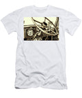Vintage Mack Fire Engine Steering Wheel Sepia Paul Ward T-Shirt