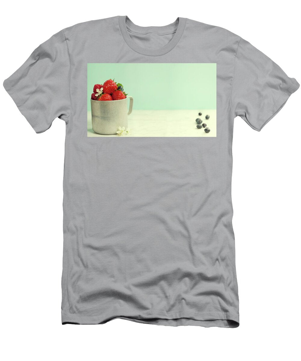 Vintage Metal Cup with Berry Natalia Klenova T-Shirt