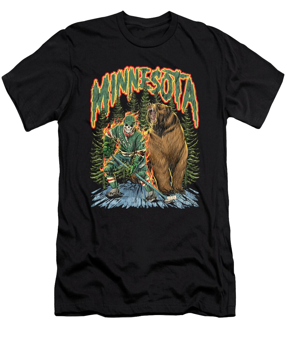 Vintage Minnesota Wild Ice Hockey Creator Designs T-Shirt