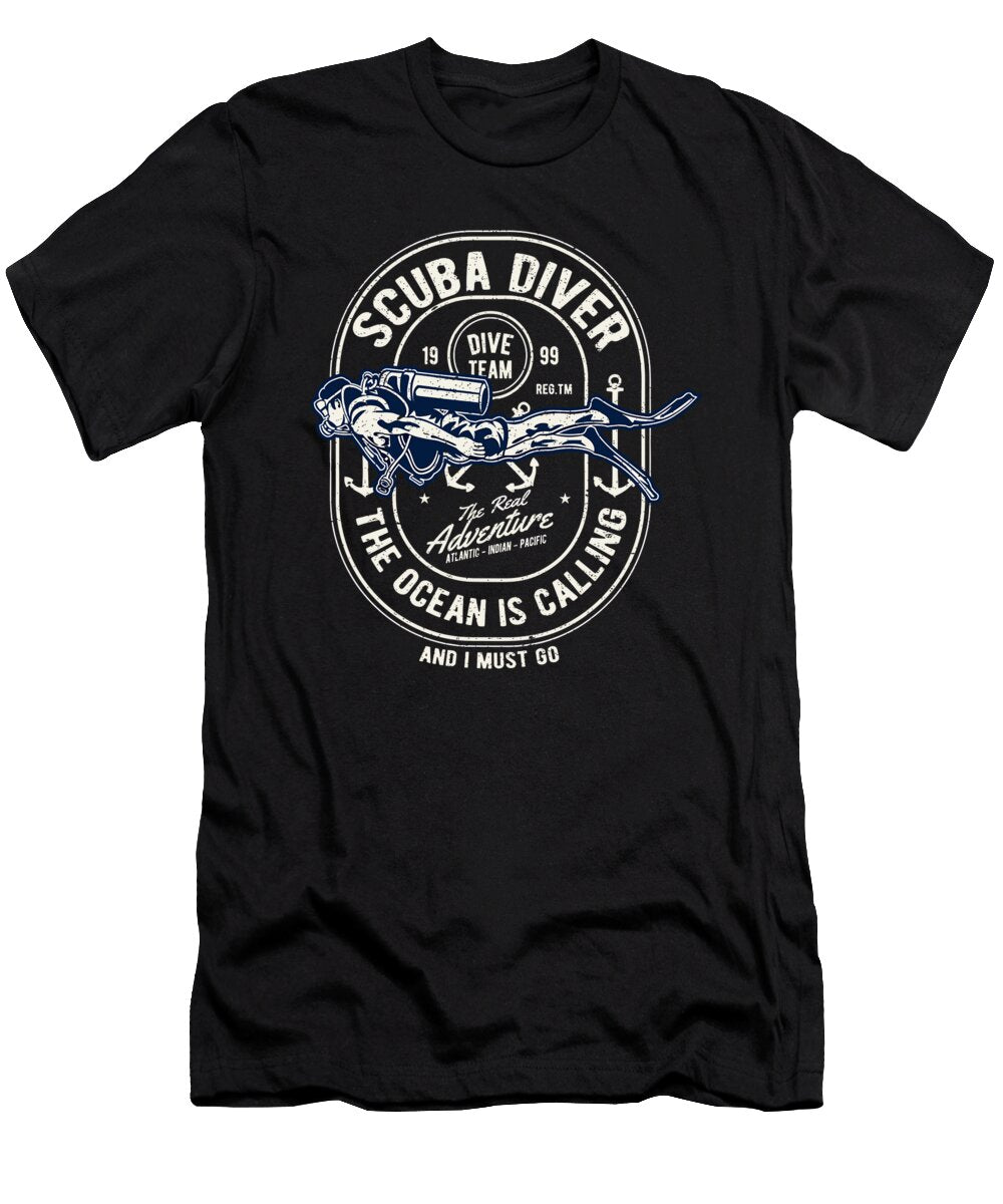 Vintage Retro Diver Scuba Diving 1 T-Shirt