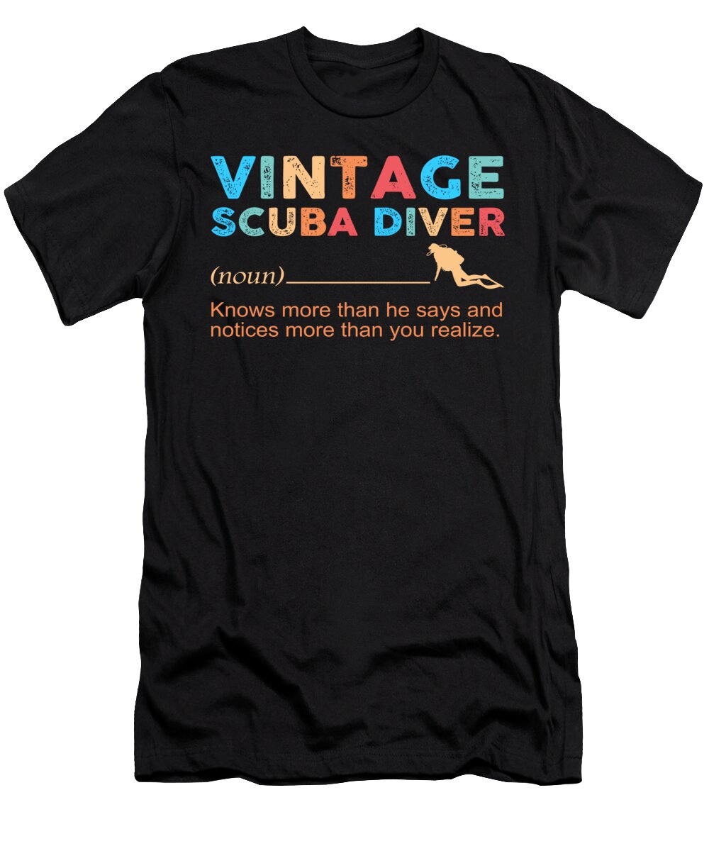 Vintage Scuba Diver Do Tran Quang T-Shirt