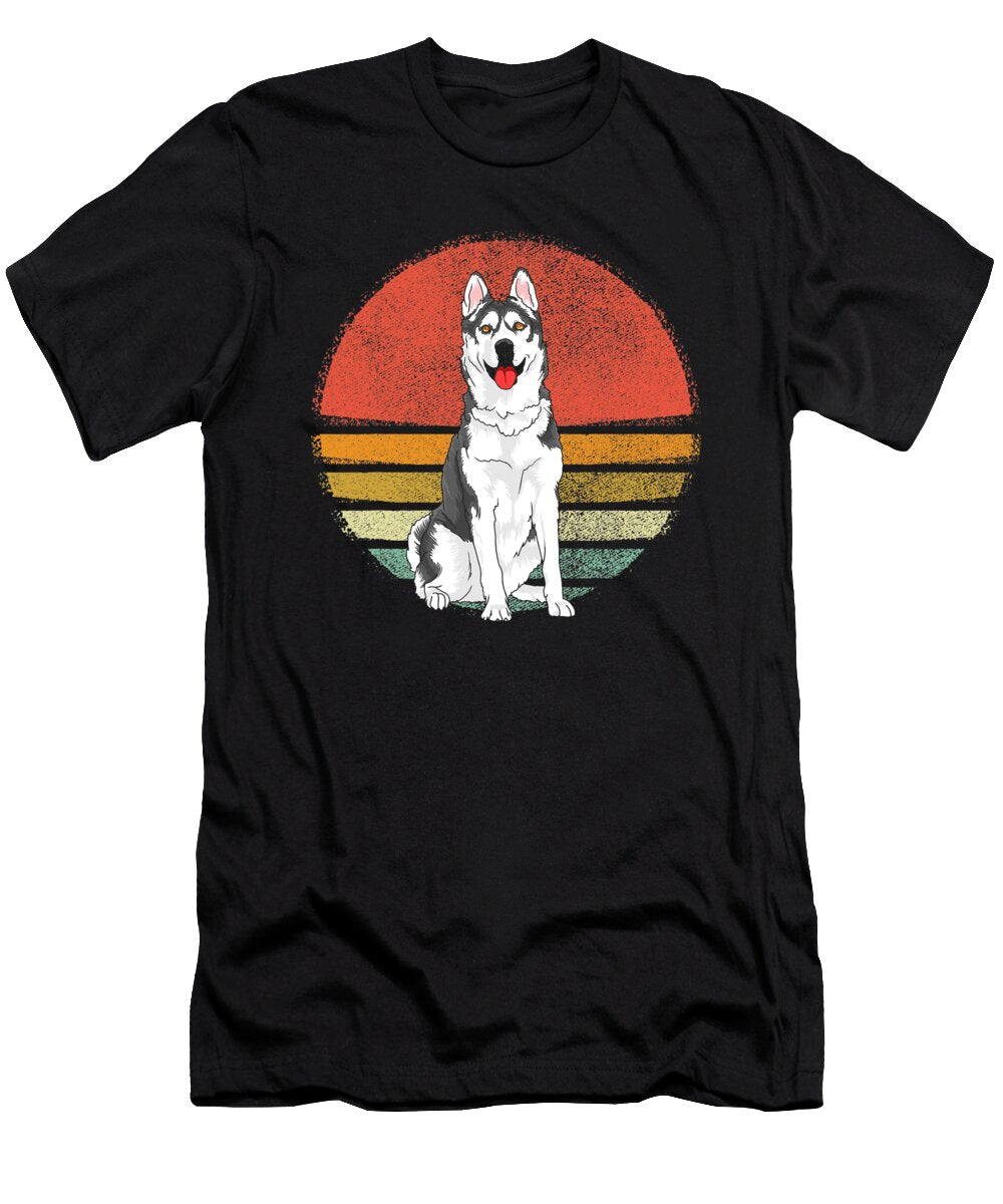 Vintage Siberian Husky Dog Retro Siberian Husky Lover Dhbubble T-Shirt