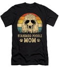 Vintage Standard Poodle Mom Dog Lovers Mothers Natalie Lidford T-Shirt