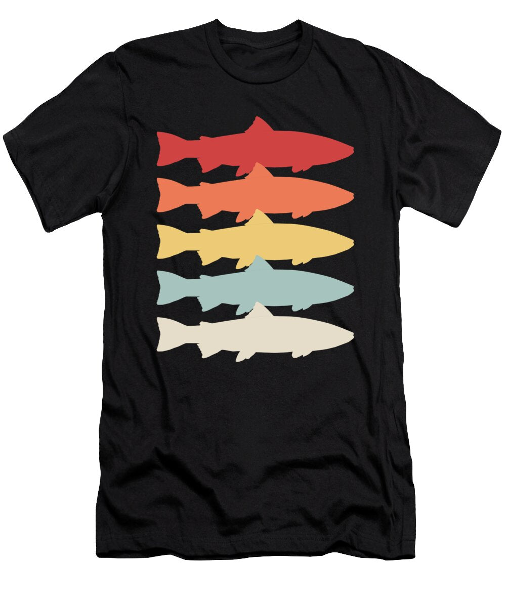 Vintage Steelhead Trout Fishing Freshwater Fish Muc Designs T-Shirt