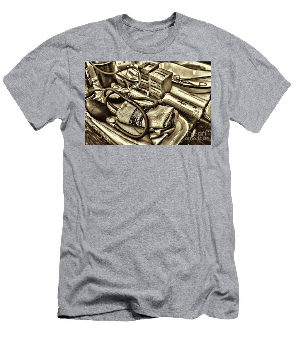 Vital Signs Vintage Blood Pressure Cuff in Sepia Paul Ward T-Shirt