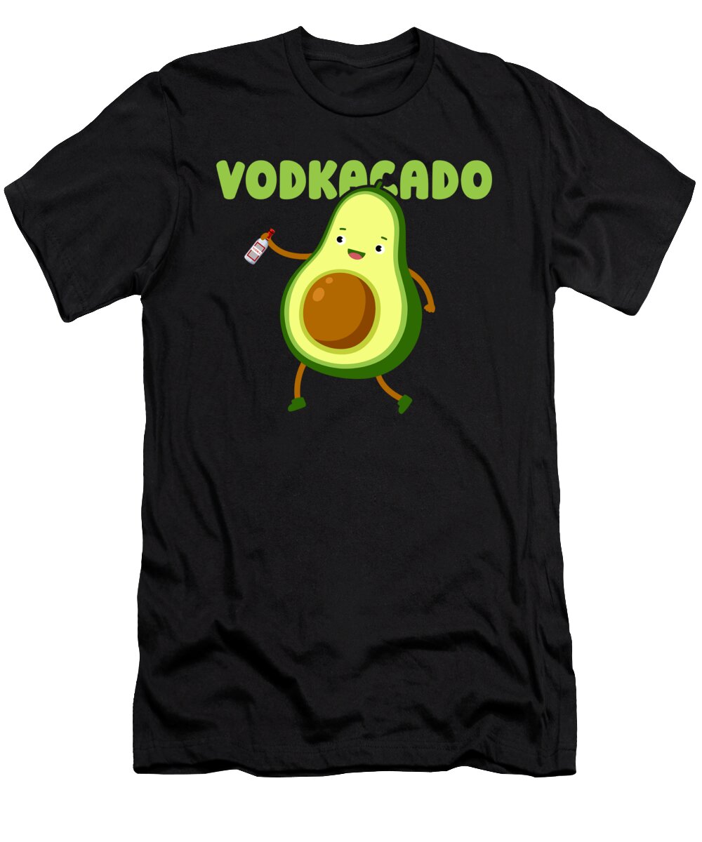 Vodka Avocado Drinks Alcohol Cocktail Vodka Crazy Squirrel T-Shirt