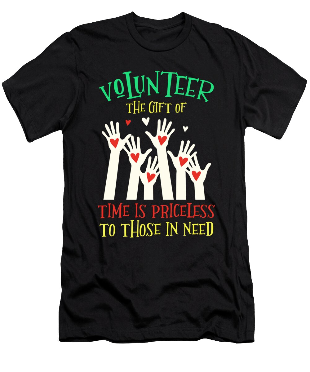 Volunteer Heart Vlunteers Volunteering Kindness Charity Gift Thomas Larch T-Shirt