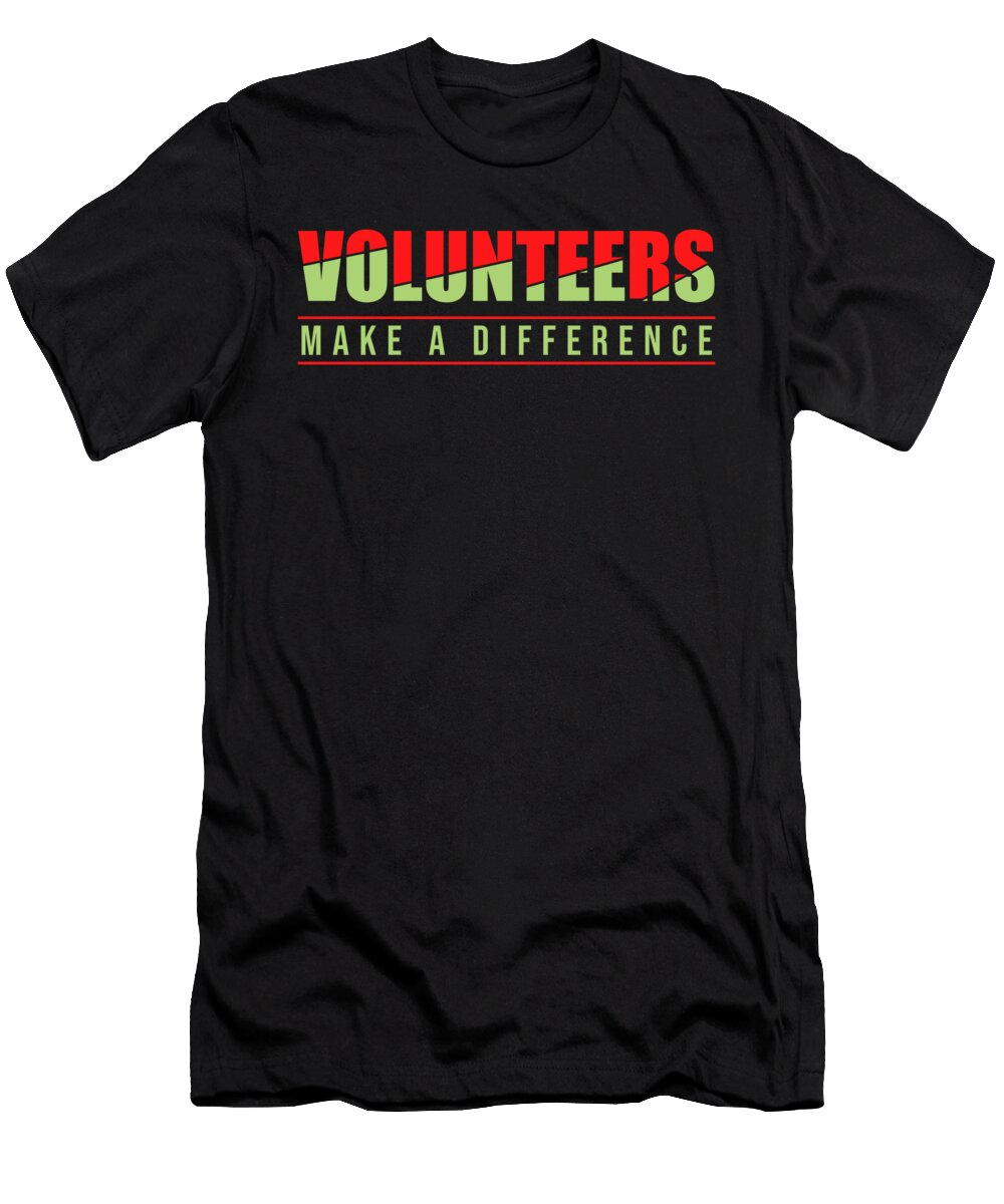 Volunteers Make a Difference Volunteering Rescue Gift Thomas Larch T-Shirt