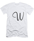 W in Black Simple Script Custom Home Fashions T-Shirt