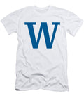 W in Sega Blue Typewriter Style Custom Home Fashions T-Shirt