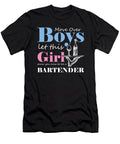 Waiter Drinks Waitress Food Server Gift Move Over Boys Let This Girl Show You How to Be a Bartender Funny Liquor Beverages Thomas Larch T-Shirt