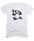 Waiter Running and Drinking Csa Images T-Shirt