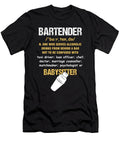 Waiter Waitress Barkeeper Gift Barista Funny Bartender Definition Thomas Larch T-Shirt
