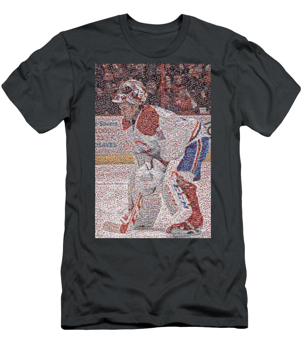 Waiting for the Game to Start Hockey Mosaics T-Shirt