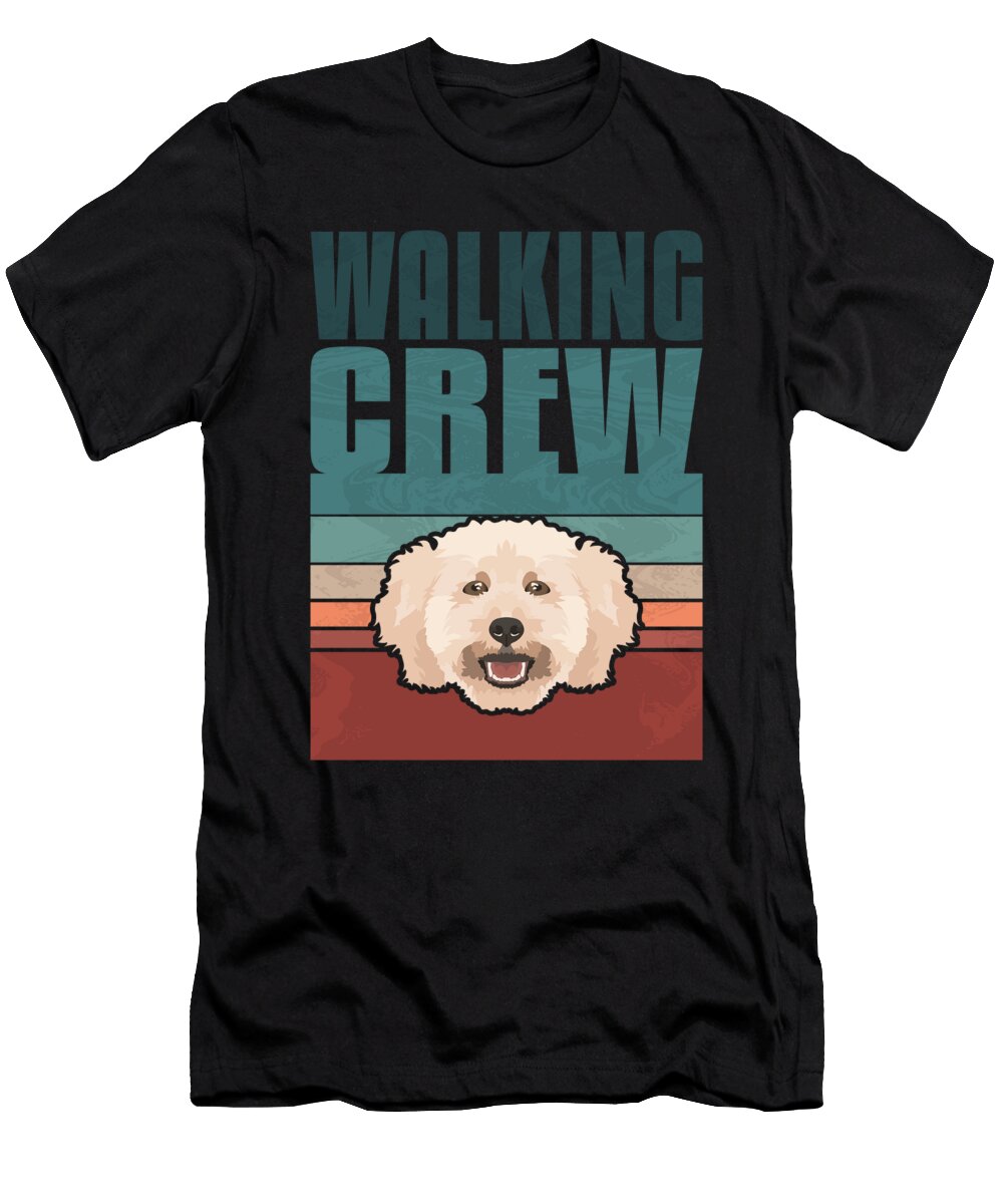 Walking Crew Miniature Poodle Greenoptix T-Shirt