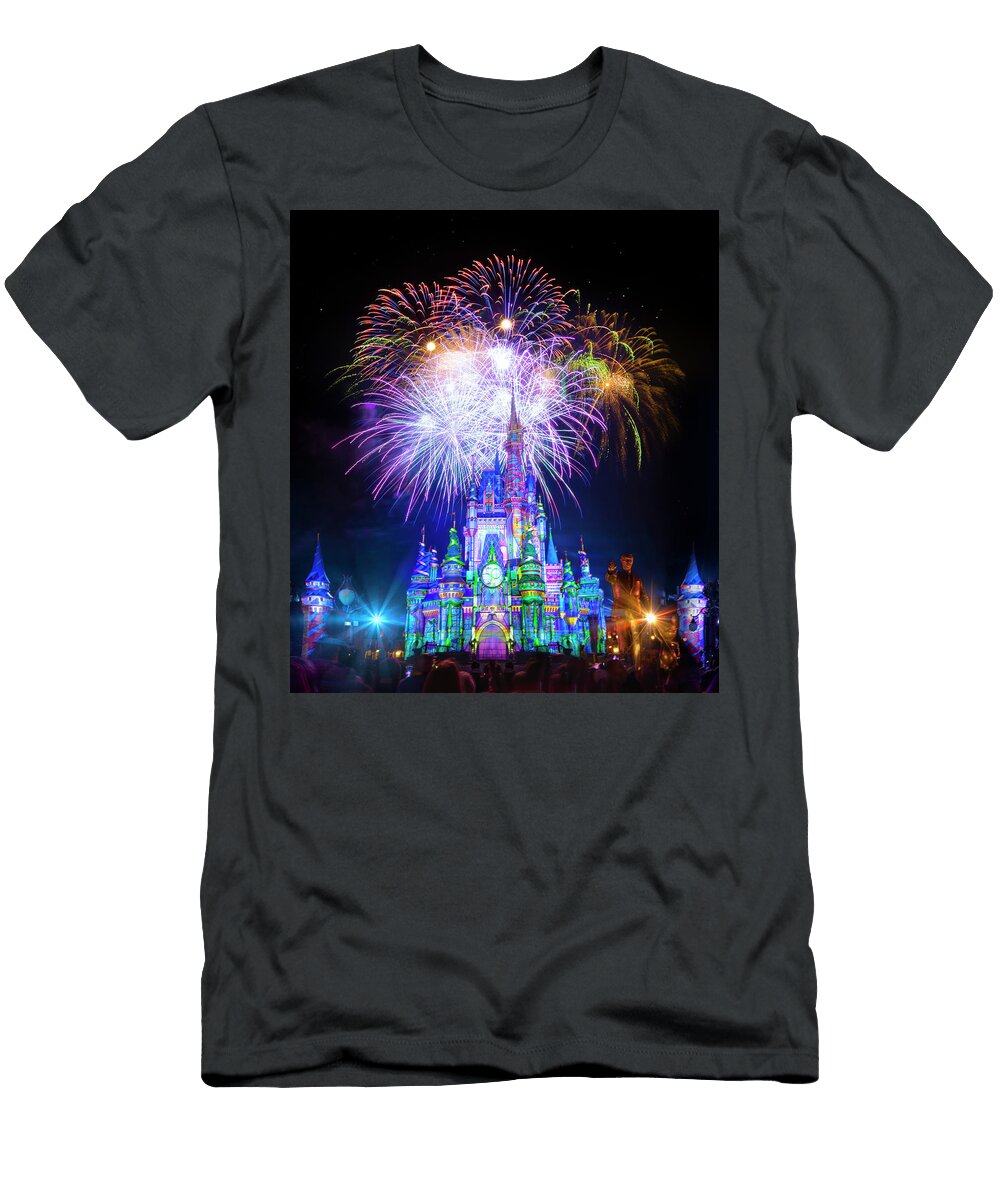 Walt Disney Worlds 50th Anniversary Fireworks Extravaganza Mark Andrew Thomas T-Shirt