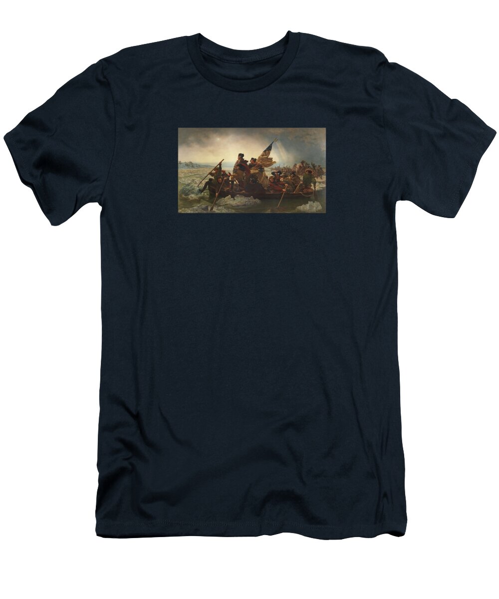 Washington Crossing the Delaware Painting Emanuel Gottlieb Leutze T-Shirt