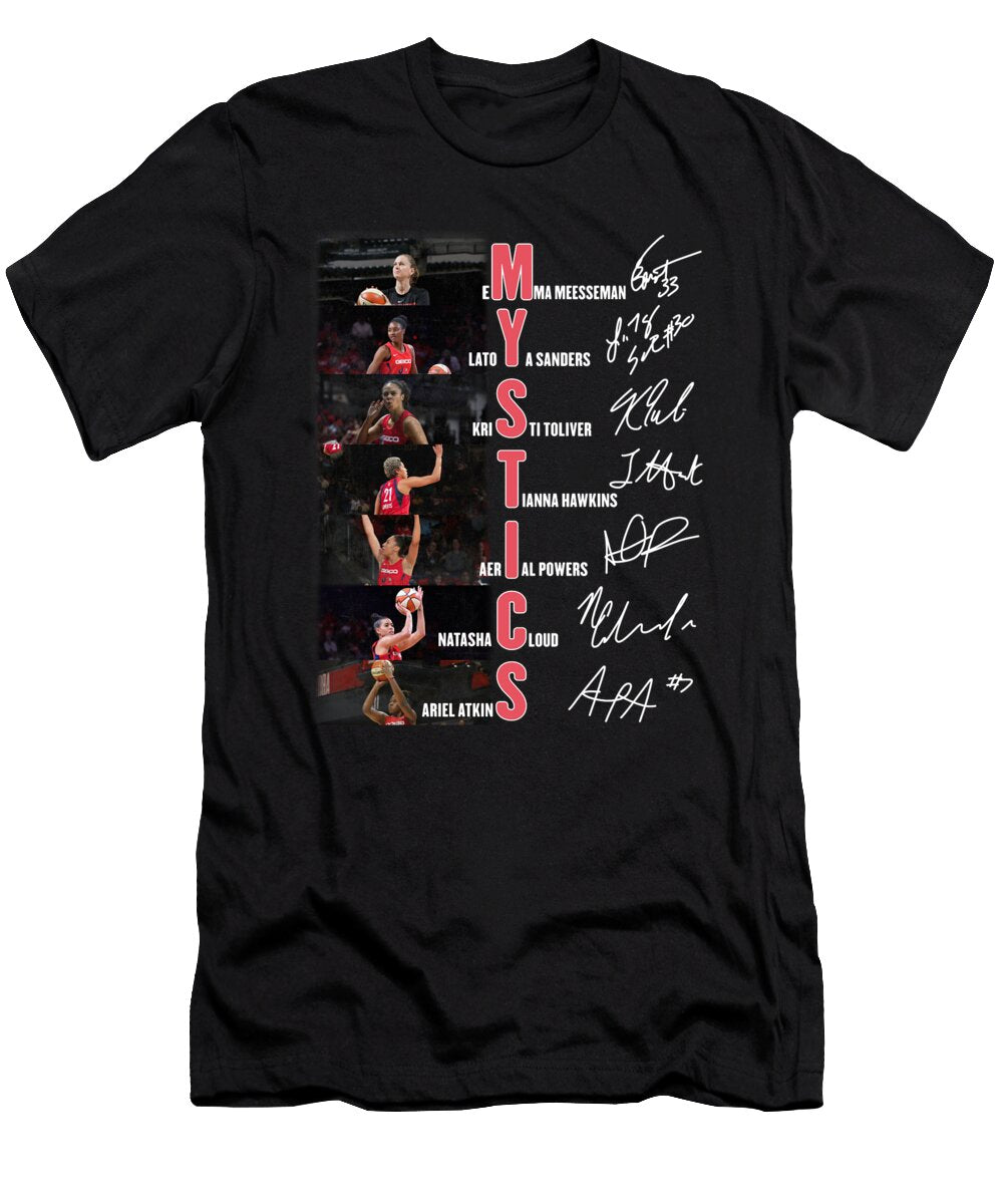 Washington Mystics Basketball Team Players Signatures Th T-Shirt