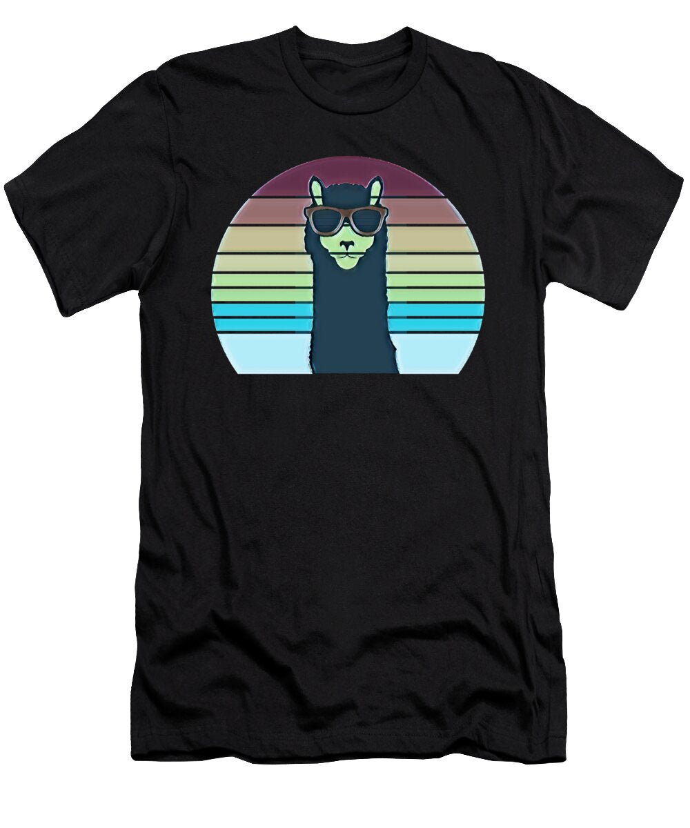 Watercolor Abstract Painting Art Cute Llama Gifts Orgence Matungwa T-Shirt