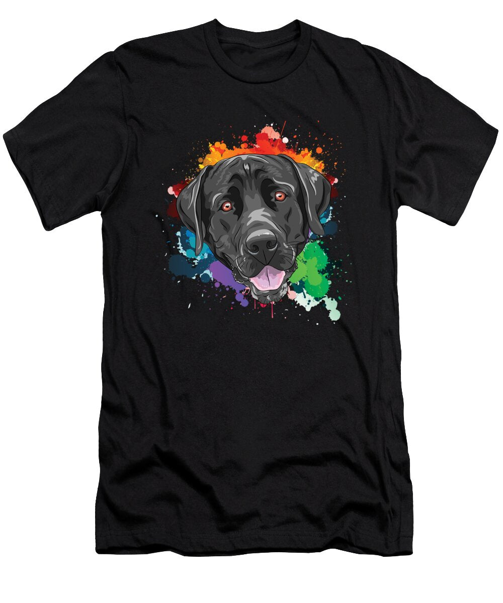 Watercolor Dog Golden Terrier Bulldog Retriever Thomas Larch T-Shirt