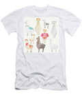Watercolor Llamas Modern Art T-Shirt