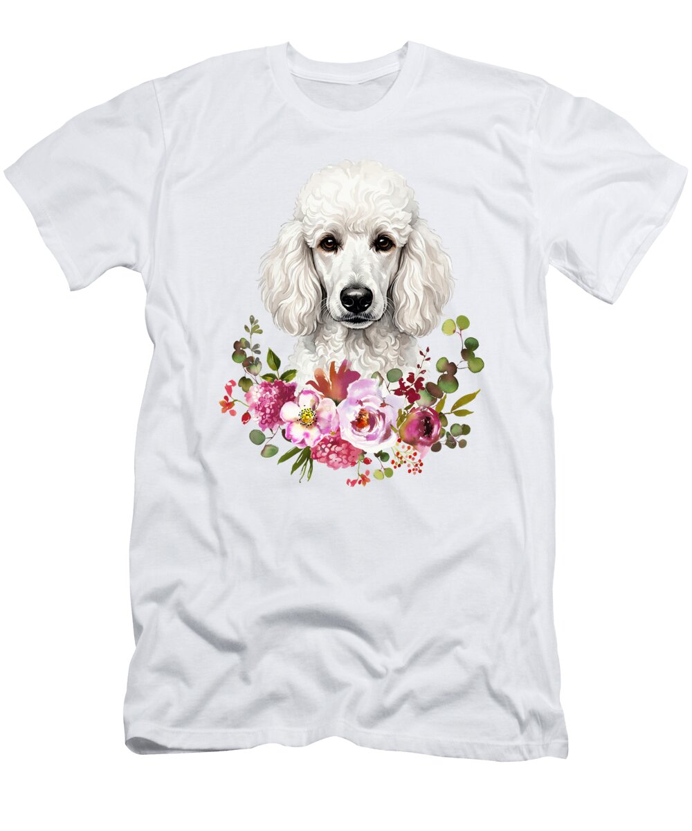 Watercolor Poodle Erzebet S T-Shirt