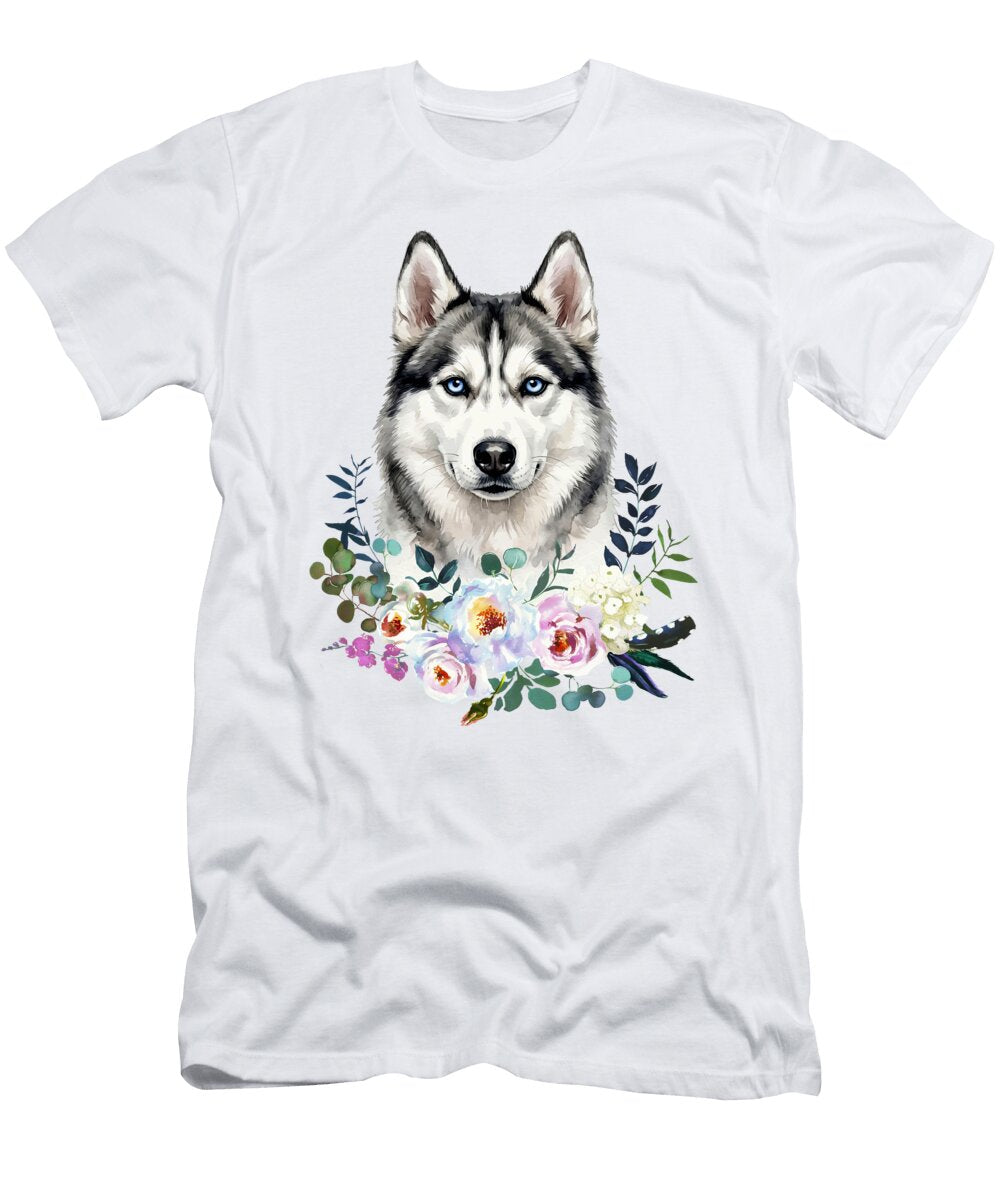 Watercolor Siberian Husky Erzebet S T-Shirt