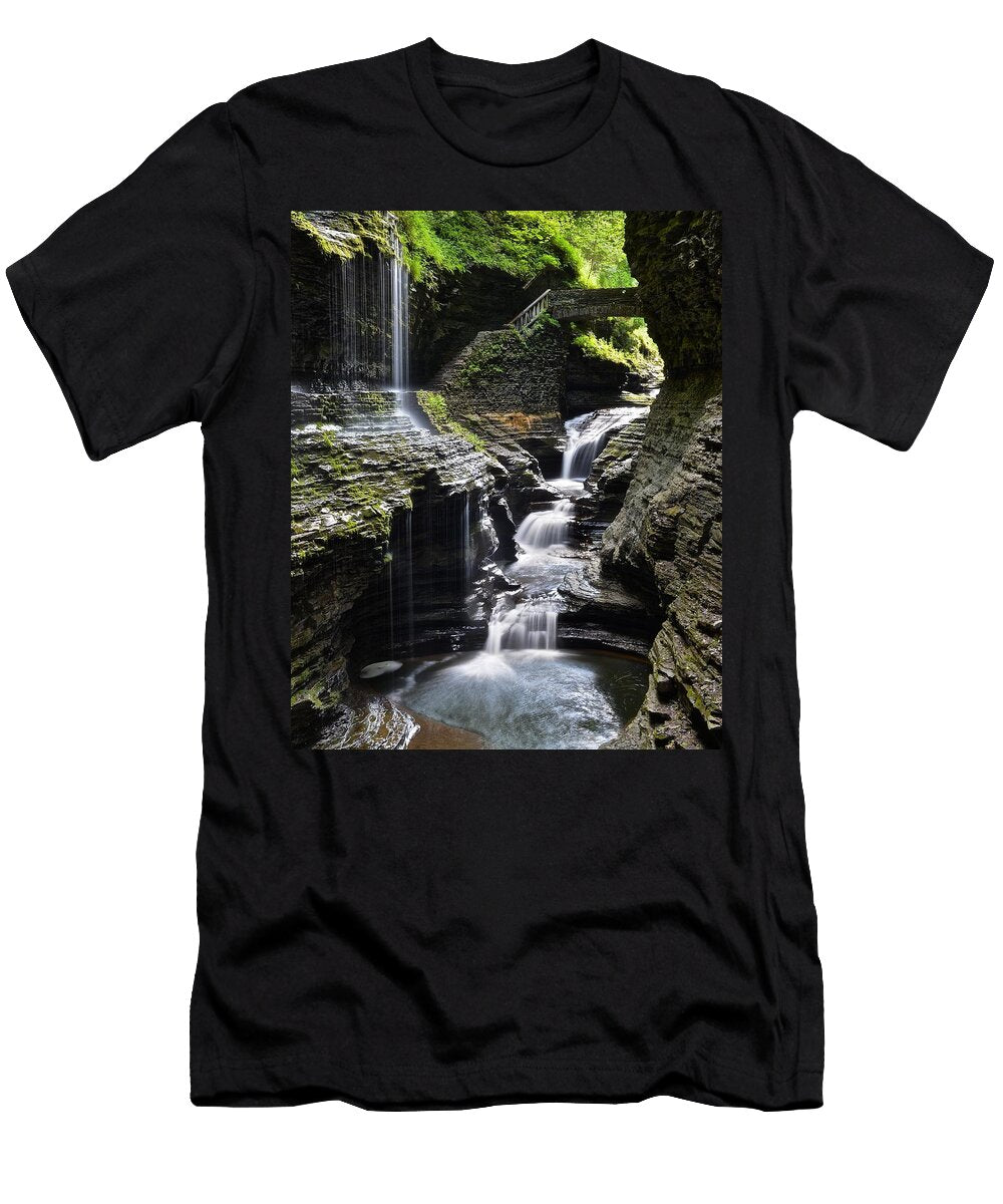 Watkins Glen Rainbow Falls Robert Harmon T-Shirt