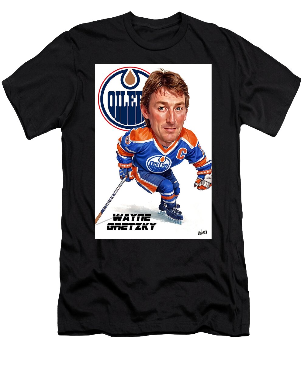 Wayne Gretzky Caricature 1 Robert Williams T-Shirt