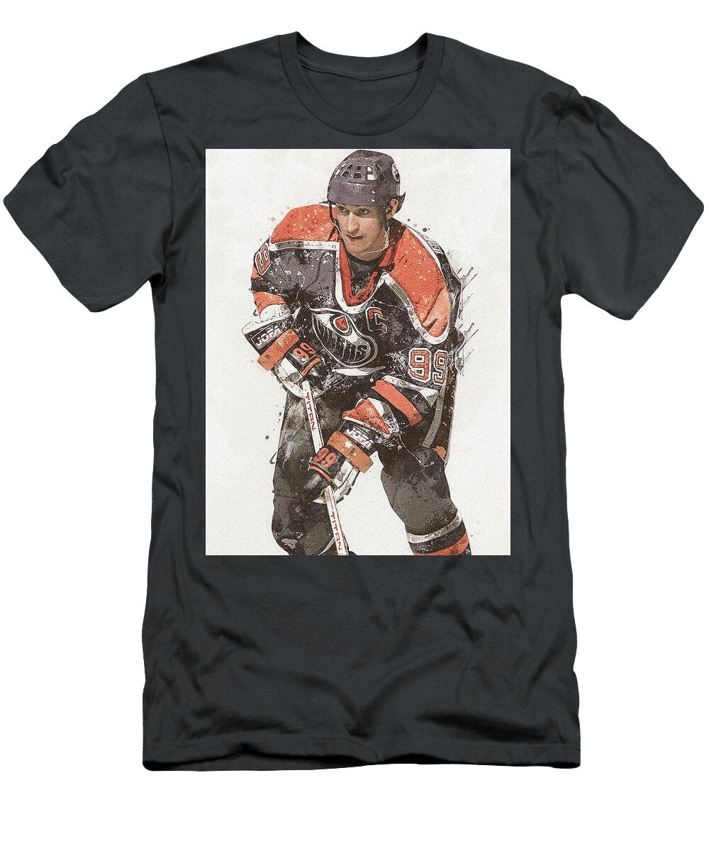 Wayne Gretzky Edmonton Oilers Poster Willy Art T-Shirt