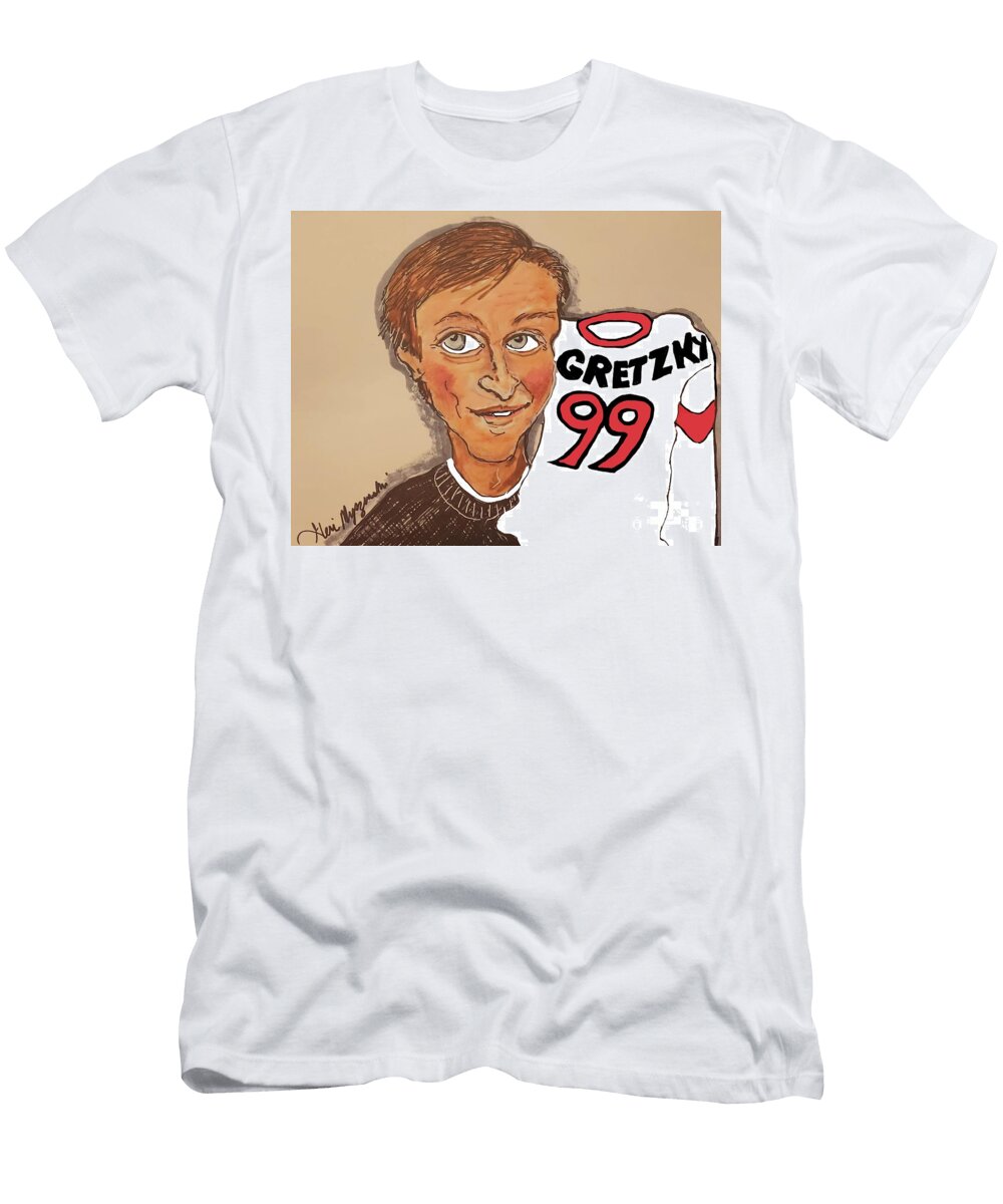 Wayne Gretzky the Great One One Geraldine Myszenski T-Shirt