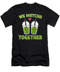 We Matcha Together Green Bubble Tea Couple Design Alessandra Roth T-Shirt