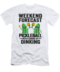 Weekend Forecast Pickleball with a Chance of Dinking Funny Pickleball Lisa Stronzi T-Shirt
