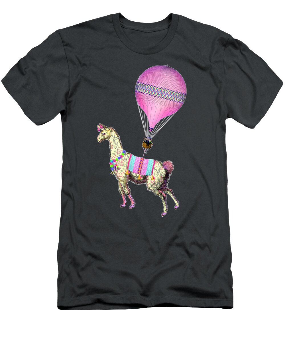 When Llamas Take Flight Tammy Wetzel T-Shirt