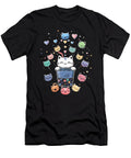 Whisker Bubble Brigade Goats Cat Boba Danial Landes Art T-Shirt