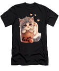 Whisker Wonders Goats Cat Boba Tea Delight Danial Landes Art T-Shirt