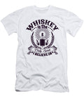 Whiskey Is the Only Spirit I Believe in Funny Gift Idea Quote Saying Alcohol Pun Funny Gift Ideas T-Shirt