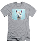 White Llama on Blue Elisabeth Lucas T-Shirt