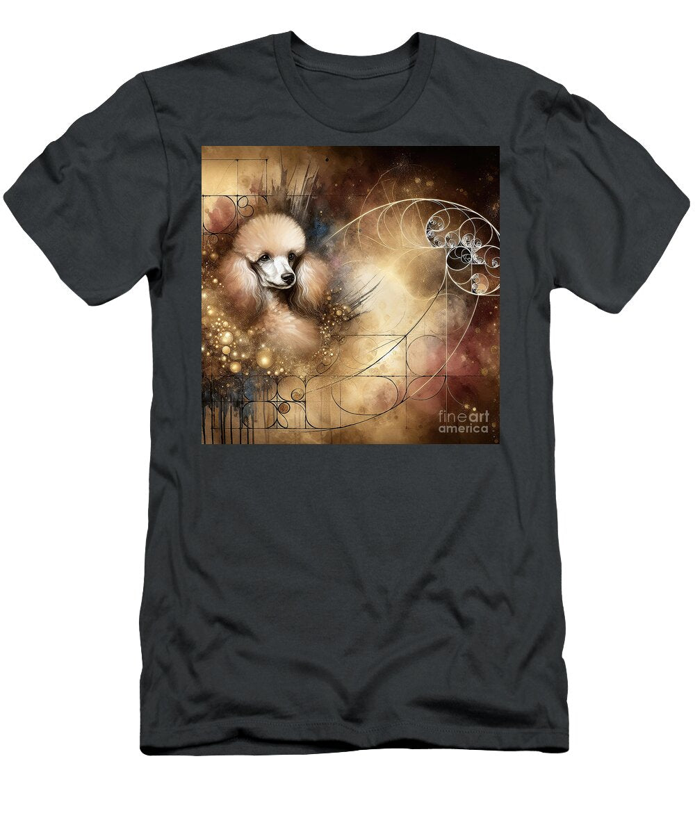 White Poodle Geometry Elisabeth Lucas T-Shirt