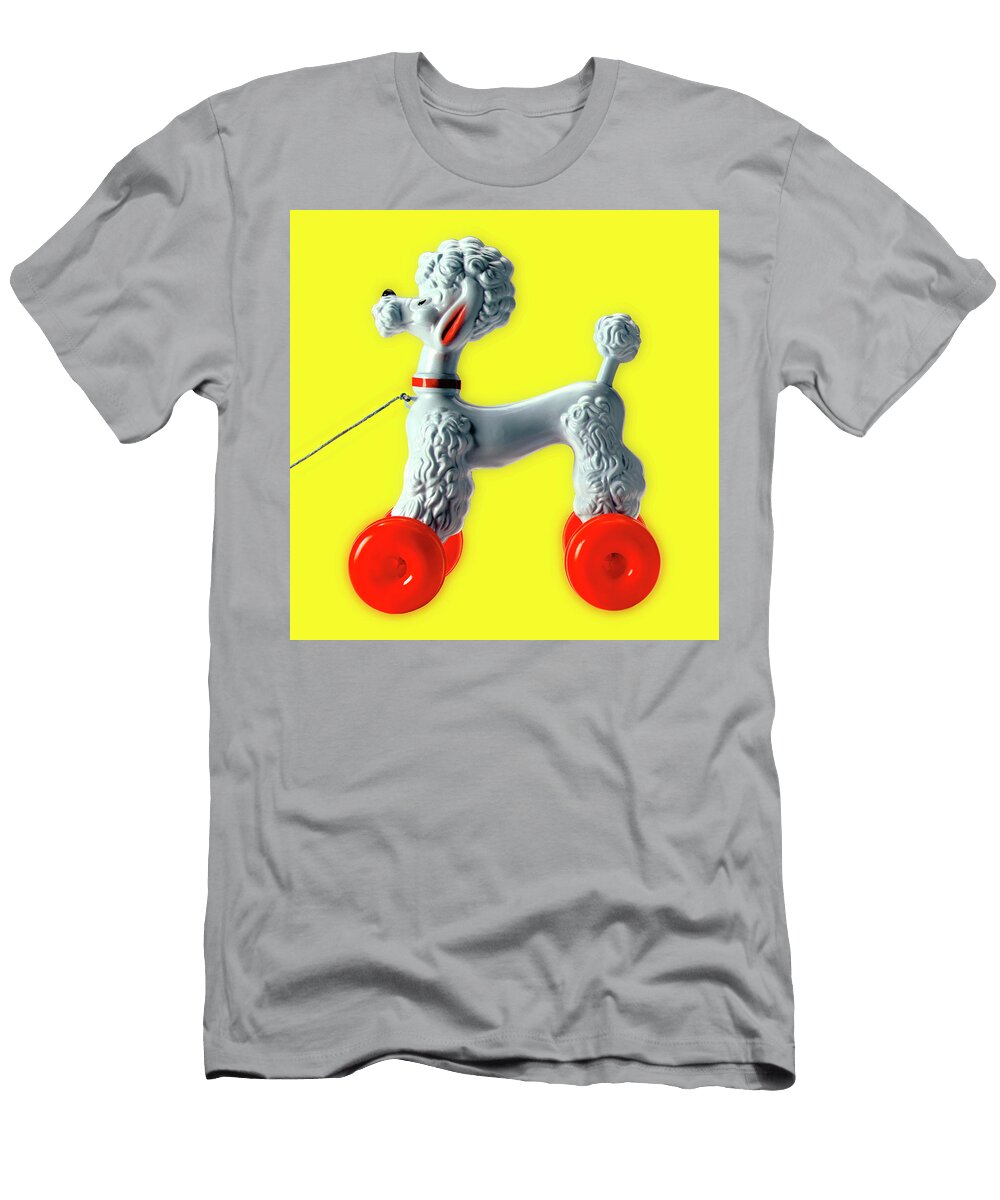 White Poodle on Wheels Csa Images T-Shirt