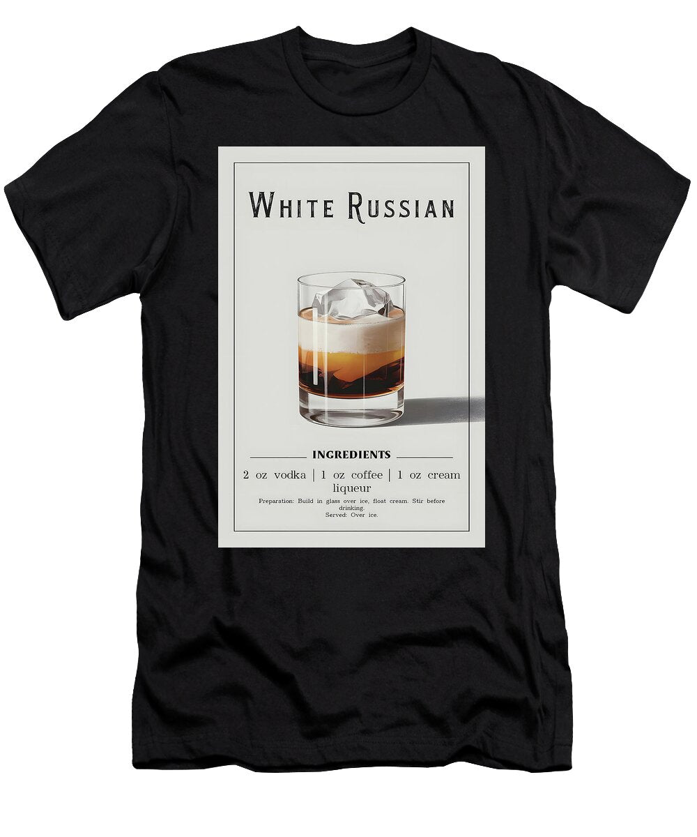 White Russian Cocktail Dale Kincaid T-Shirt