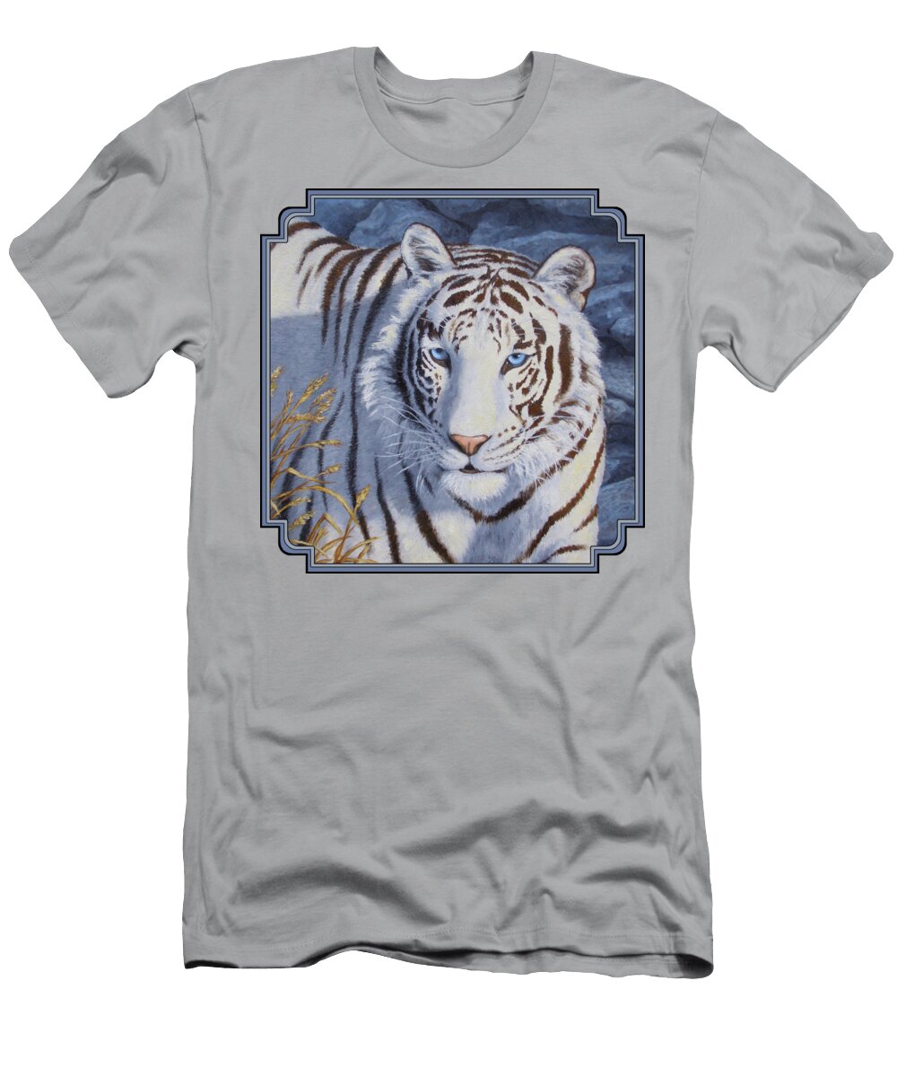 White Tiger Crystal Eyes Crista Forest T-Shirt